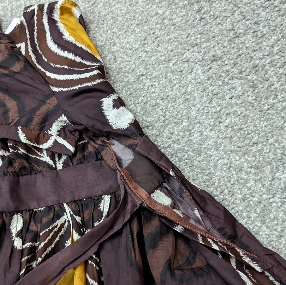 Nadine Abigail Collections pleated silk party dress with sash - Picture 11 of 14
